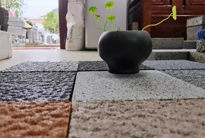 五顏六色的地面藝術 仿花崗巖透水彩磚引領市政園林鋪裝新潮流